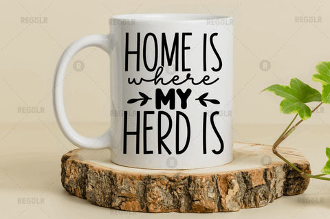 Home is where my herd is SVG SVG Regulrcrative 