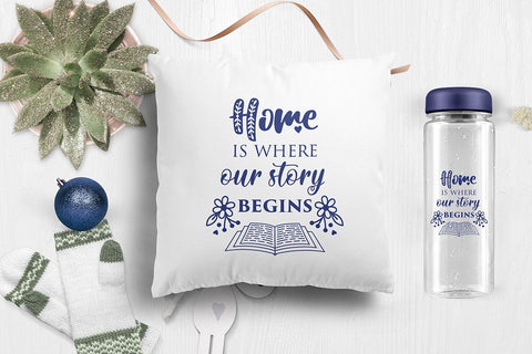 Home is where our story begins Family SVG Quote cut file SVG Zoya Miller 