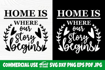 Home is Where Our Story Begins SVG, Family Svg SVG TonisArtStudio 