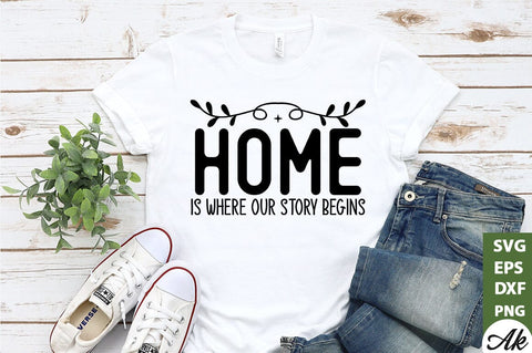 Home is where our story begins SVG SVG akazaddesign 