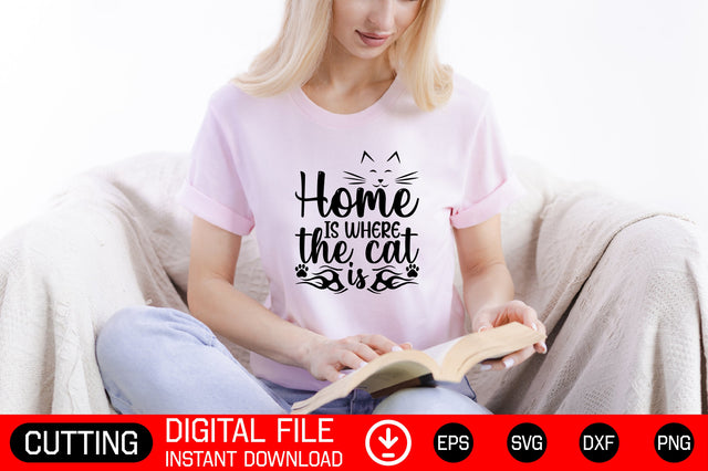 Home Is Where The Cat Is SVG CraftlabSvg29 