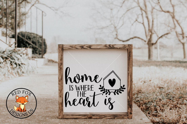 Home is where the heart is, Valentine's day, svg png dxf SVG RedFoxDesignsUS 