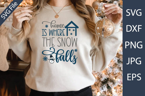Home is where the snow falls SVG md faruk hossain 