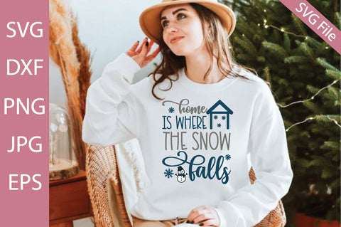 Home is where the snow falls SVG md faruk hossain 
