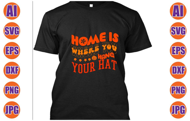Home Is Where You Hang Your Hat Retro SVG SVG Syaman 