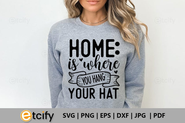 Home is where you hang your hat SVG SVG etcify 