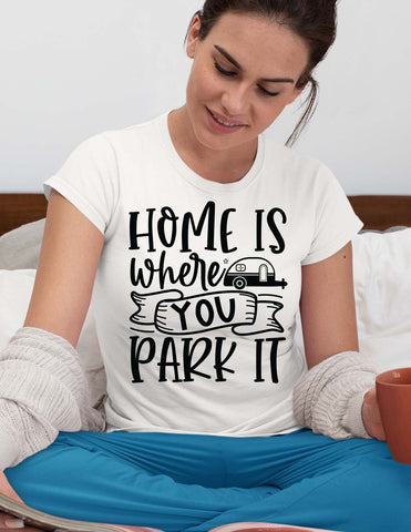 Home is where you park it svg, camp t shirt, outdoor adventure, family trip t shirt svg, camp cricut SVG Isabella Machell 