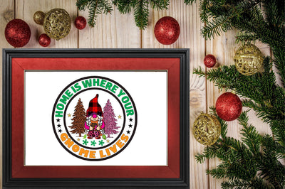 home is where your gnome lives Sublimation SVGArt 