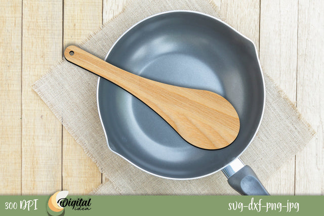 Home Kitchen Decor Laser Cut. 3D Wooden Spatula Laser Cut. SVG Evgenyia Guschina 