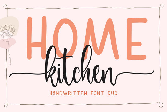 Home Kitchen Font Mozarella 