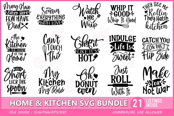 Funny Kitchen SVG Bundle - So Fontsy