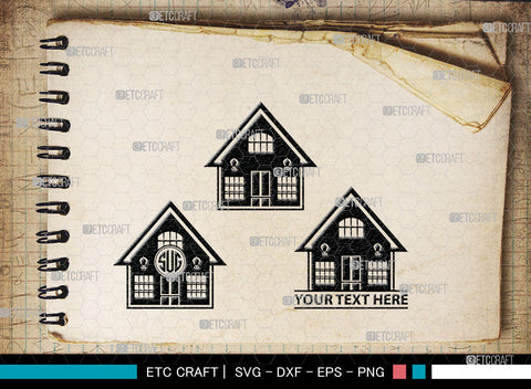 Home Monogram, Home Silhouette, House Svg, Building Svg, Architecture Svg, Home Svg, SB00027 SVG ETC Craft 