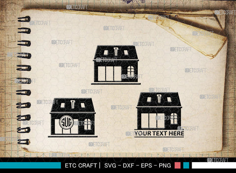 Home Monogram, Home Silhouette, House Svg, Building Svg, Architecture Svg, Home Svg, SB00027 SVG ETC Craft 