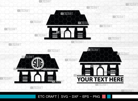 Home Monogram, Home Silhouette, House Svg, Building Svg, Architecture Svg, Home Svg, SB00027 SVG ETC Craft 