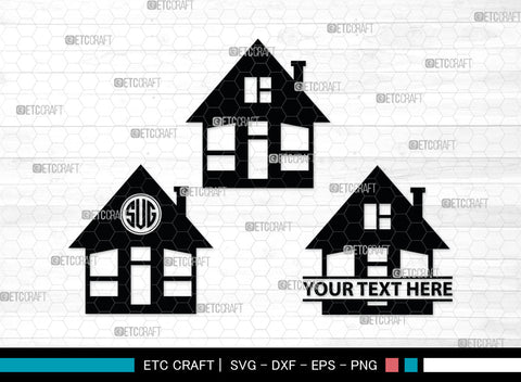 Home Monogram, Home Silhouette, House Svg, Building Svg, Architecture Svg, Home Svg, SB00027 SVG ETC Craft 