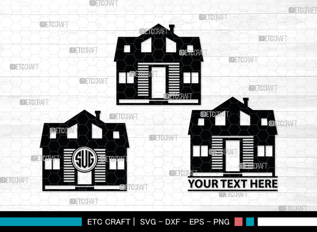 Home Monogram, Home Silhouette, House Svg, Building Svg, Architecture Svg, Home Svg, SB00027 SVG ETC Craft 