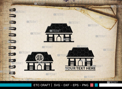 Home Monogram, Home Silhouette, House Svg, Building Svg, Architecture Svg, Home Svg, SB00027 SVG ETC Craft 