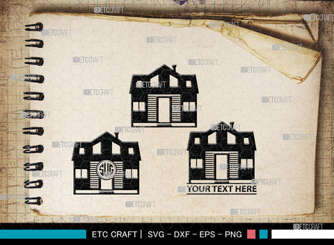 Home Monogram, Home Silhouette, House Svg, Building Svg, Architecture Svg, Home Svg, SB00027 SVG ETC Craft 