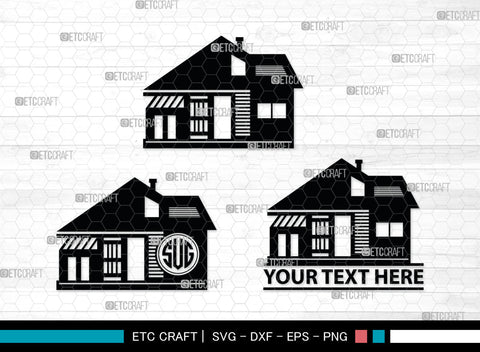 Home Monogram, Home Silhouette, House Svg, Building Svg, Architecture Svg, Home Svg, SB00027 SVG ETC Craft 