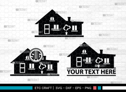 Home Monogram, Home Silhouette, House Svg, Building Svg, Architecture Svg, Home Svg, SB00027 SVG ETC Craft 