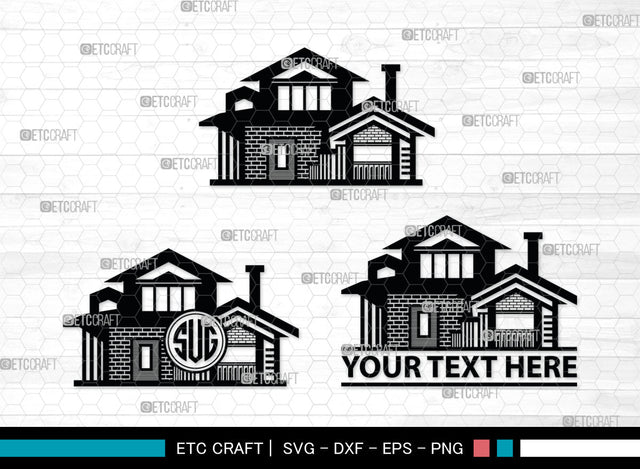 Home Monogram, Home Silhouette, House Svg, Building Svg, Architecture Svg, Home Svg, SB00027 SVG ETC Craft 
