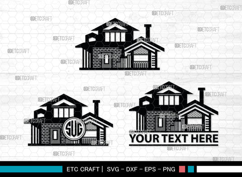 Home Monogram, Home Silhouette, House Svg, Building Svg, Architecture Svg, Home Svg, SB00027 SVG ETC Craft 