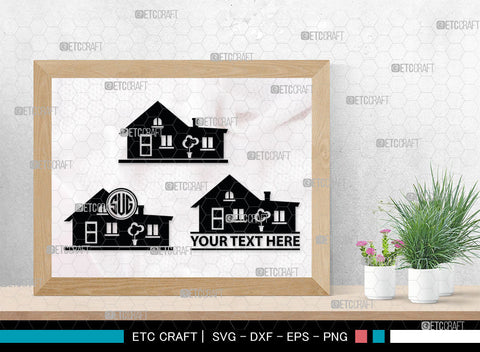 Home Monogram, Home Silhouette, House Svg, Building Svg, Architecture Svg, Home Svg, SB00027 SVG ETC Craft 