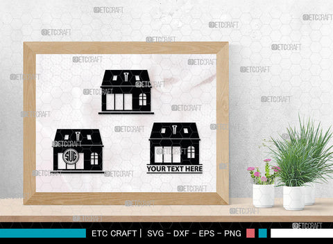 Home Monogram, Home Silhouette, House Svg, Building Svg, Architecture Svg, Home Svg, SB00027 SVG ETC Craft 