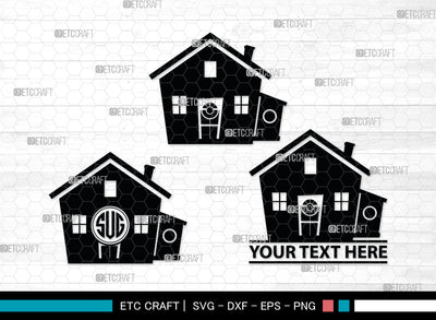Home Monogram, Home Silhouette, House Svg, Building Svg, Architecture Svg, Home Svg, SB00027 SVG ETC Craft 