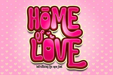 Home of Love Font BB Digital Arts 