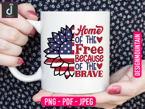 Home of the free because of the brave Sublimation Alihossainbd 