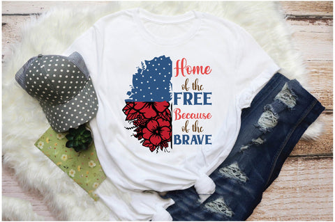 Home Of The Free Because Of The Brave Sublimation Sublimation Jagonath Roy 