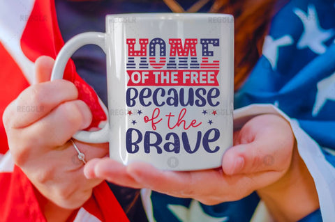 Home of the free because of the brave SVG SVG Regulrcrative 