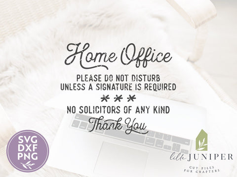 Home Office SVG Files | No Solicitors SVG SVG LilleJuniper 