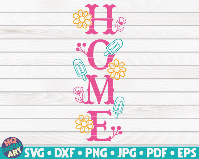Home Porch Sign SVG | Summer Themed Porch Sign SVG HQDigitalArt 
