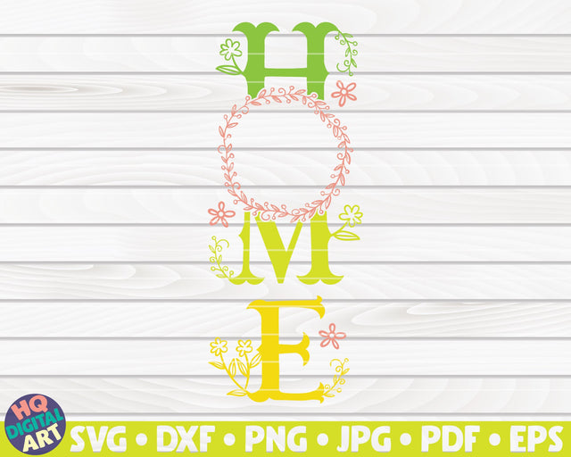 Home Porch Sign with wreath SVG | Spring/Easter Themed Porch Sign SVG HQDigitalArt 