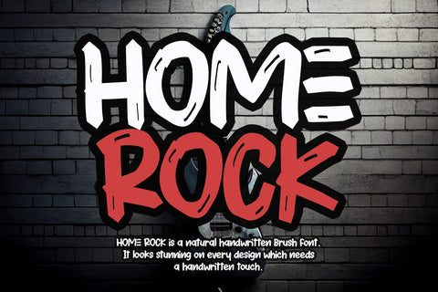 HOME ROCK Font Afandi Studio 