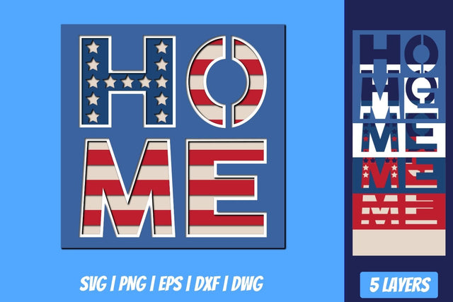 Home Shadow Box SVG SVG SvgOcean 