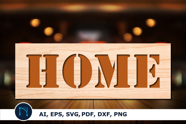 home Sign Laser Cut 3d Svg SVG MD JOYNAL ABDIN 