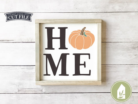 Home Sign SVG | Autumn Pumpkin SVG | Farmhouse Sign Design SVG LilleJuniper 
