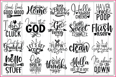 Home Sign SVG Bundle SVG Ariyan 