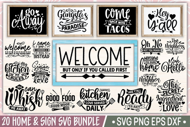 Home & Sign SVG Bundle SVG Ariyan 