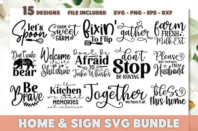 Home & Sign SVG Bundle SVG Ariyan 