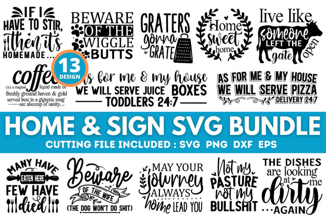 Home & Sign SVG Bundle SVG Designangry 
