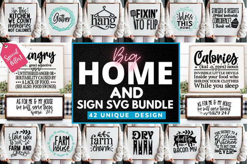 Home & Sign SVG Bundle SVG Designangry 