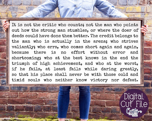 Home Sign Svg, Farmhouse svg, Man In The Arena Quote Svg SVG Crafty Mama Studios 