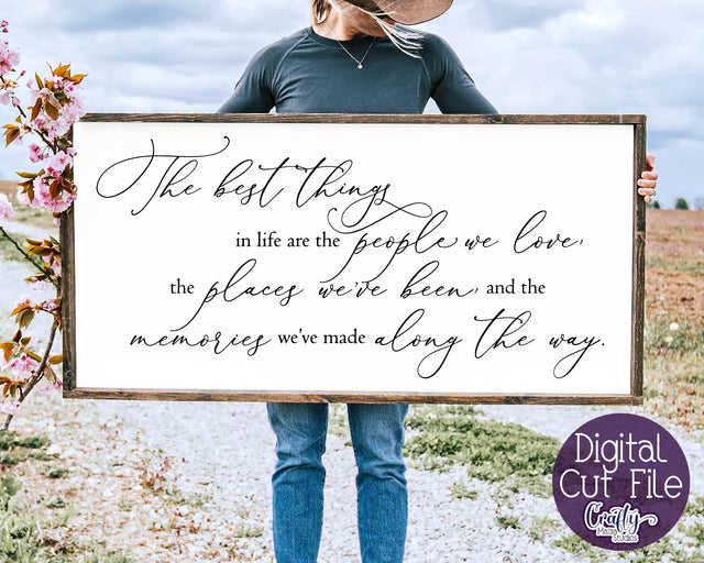 Home Sign Svg, Farmhouse Svg The Best Things In Life File SVG Crafty Mama Studios 