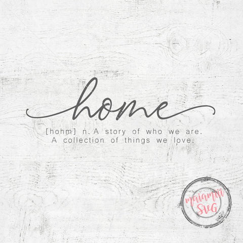 Home Sign Svg, Home Sweet Home Svg, Home Definition, Home Svg, Cut Files for Cricut / Silhouette SVG MaiamiiiSVG 