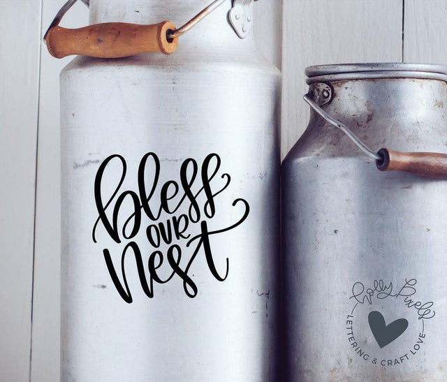 Home SVG | Bless Our Nest | Family SVG SVG So Fontsy Design Shop 
