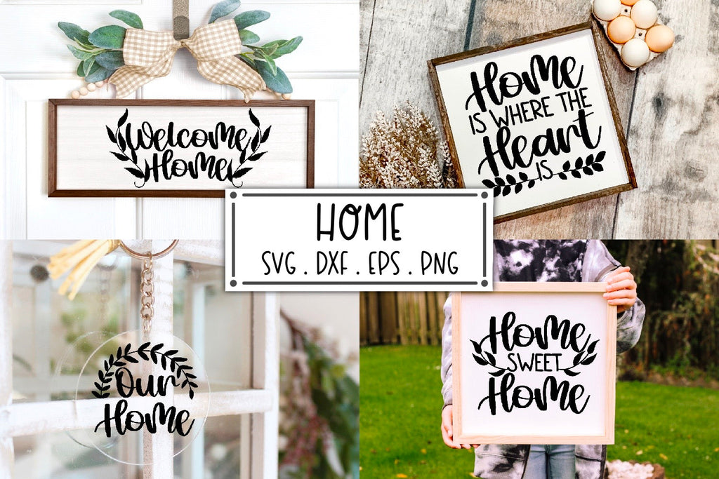 Home SVG Cut File Mini Bundle - So Fontsy